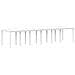 Tavolo da Giardino Bianco 350 x 100 x 73 cm polyrattan - Foto miniatura 1