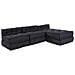Cuscino 4 pcs Antracite 70 x 70 x 54 cm Poliestere - Foto miniatura 1