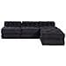 Cuscino 4 pcs Antracite 70 x 70 x 54 cm Poliestere - Foto miniatura 7