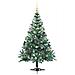Albero di Natale artificiale Verde 150 cm PVC e Acciaio - Foto miniatura 4