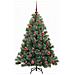 Albero di Natale artificiale con 150 LED Verde 150 cm PE e PVC - Foto miniatura 4