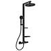 Alu+ Bd583 Colonna Doccia Termostatico Completa - Nero Opaco Soffione Da 25 Cm Da Ordinare - Foto miniatura 1