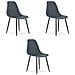 Sedia WAT ardesia scura / gambe nere x 3 - Foto miniatura 1