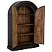 Armadio In Legno Nero Fatto A Mano, 112x41x181h Cm - Foto miniatura 5