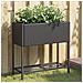 Fioriere da Giardino con Ripiani 2pz Nere 70x28x70cm Polyrattan - Foto miniatura 2