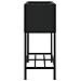 Fioriere da Giardino con Ripiani 2pz Nere 70x28x70cm Polyrattan - Foto miniatura 7