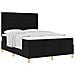 Letto a molle con materasso Nero 140 x 190 cm Tessuto - Foto miniatura 1