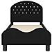 Struttura letto per bambini con testata Nero 70 x 140 cm - Foto miniatura 5