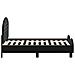 Struttura letto per bambini con testata Nero 70 x 140 cm - Foto miniatura 6
