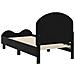 Struttura letto per bambini con testata Nero 70 x 140 cm - Foto miniatura 7