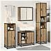Set di mobili per il bagno con porta 3 pcs Rovere artigianale - Foto miniatura 4