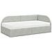 Struttura Letto Angolare con Materasso 2 pcs Grigio chiaro - Foto miniatura 4