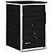 Stoccaggio contenitore a ruote Nero 77,5 x 69 x 112,5 cm - Foto miniatura 1
