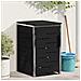 Stoccaggio contenitore a ruote Nero 77,5 x 69 x 112,5 cm - Foto miniatura 2