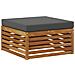 Set divani con cuscino 6 pcs Legno di Acacia Massello - Foto miniatura 4