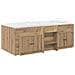 Struttura Letto Loft con Mobile 3 pcs Rovere Artigianale - Foto miniatura 1