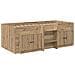 Struttura Letto Loft con Mobile 3 pcs Rovere Artigianale - Foto miniatura 3