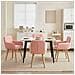 Sedie da pranzo 4 pcs Bouclé Rosa 59 x 57 x 85 cm - Foto miniatura 2