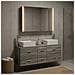 Set di mobili per il bagno 4 pcs Sonoma grigio - Foto miniatura 2