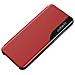 Eco Leather View Case Elegante Custodia Con Coperchio Pieghevole E Funzione Supporto Per Xiaomi Redmi Note 11 Pro+ 5g (cina) / 11 Pro 5g (cina) / Mi11i Hypercharge / Poco X4 Nfc 5g Rosso - Foto miniatura 7