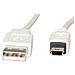 Usb 2.0 Cable Type A Mini B (5 Pin) M / M 1.8m White . - Foto miniatura 1