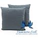 Coppia Cuscini Arredo Imbottiti Tessuto Ottoman In Tinta Unita Colore Grigio 35 50x50 Grigio 35 - Foto miniatura 2