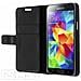 Custodia Portafoglio Stand Case Per Samsung Galaxy S5 Mini - Nera - Foto miniatura 6