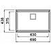 Lavello Karisma 120 Keratek Plus Sottotop 69x43 cm 1 vasca Colore Dark Grey 99 - Foto miniatura 2