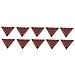 Kit 10 Triangoli Abrasivi Grana 80 280x280x280mm Levigatrici Da Muro - Foto miniatura 1