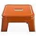 Panchetto Multiuso Armin in Metallo I Sgabello Industriale Impilabile I Sgabello Fisso Urban da Cucina Alt. 46 CM I Carico Max 200 kg Arancione - Foto miniatura 4