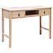 Scrivania Naturale 110x45x76 Cm In Legno - Foto miniatura 8