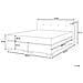 Letto Boxspring Velluto Beige 160 X 200 Cm Consul - Foto miniatura 2