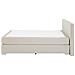 Letto Boxspring Velluto Beige 160 X 200 Cm Consul - Foto miniatura 3