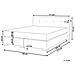 Letto Boxspring Velluto Beige 160 X 200 Cm Consul - Foto miniatura 9