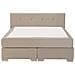 Letto Boxspring Velluto Beige 160 X 200 Cm Consul - Foto miniatura 11