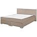 Letto Boxspring Velluto Beige 160 X 200 Cm Consul - Foto miniatura 14