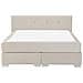 Letto Boxspring Velluto Beige 160 X 200 Cm Consul - Foto miniatura 4