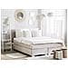 Letto Boxspring Velluto Beige 160 X 200 Cm Consul - Foto miniatura 5