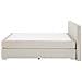 Letto Boxspring Velluto Beige 160 X 200 Cm Consul - Foto miniatura 6