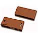 Custodia Compatibile Con Sony Xperia C In Marrone Cioccolata - Coperchio Protettivo In Design Flip Realizzato In Similpelle Testurizzata - Foto miniatura 2