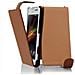 Custodia Compatibile Con Sony Xperia C In Marrone Cioccolata - Coperchio Protettivo In Design Flip Realizzato In Similpelle Testurizzata - Foto miniatura 1