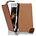 Custodia Compatibile Con Sony Xperia C In Marrone Cioccolata - Coperchio Protettivo In Design Flip Realizzato In Similpelle Testurizzata - Foto miniatura 3