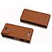Custodia Compatibile Con Sony Xperia C In Marrone Cioccolata - Coperchio Protettivo In Design Flip Realizzato In Similpelle Testurizzata - Foto miniatura 4