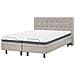 Letto Di Tessuto Imbottito Beige Regolabile Elettricamente 160 X 200 Cm Duke - Foto miniatura 10
