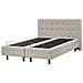Letto Di Tessuto Imbottito Beige Regolabile Elettricamente 160 X 200 Cm Duke - Foto miniatura 7