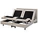 Letto Di Tessuto Imbottito Beige Regolabile Elettricamente 160 X 200 Cm Duke - Foto miniatura 1