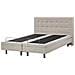 Letto Di Tessuto Imbottito Beige Regolabile Elettricamente 160 X 200 Cm Duke - Foto miniatura 8