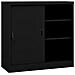 Armadio per Ufficio Anta Scorrevole Nero 90x40x90cm Acciaio - Foto miniatura 1