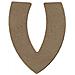 Lettera Maiuscola V In Legno Mdf Per La Decorazione - 8 Cm - Foto miniatura 1