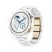 Smartwach Watch GT 3 Pro Display AMOLED Touchscreen a Colori da 1,32" GPS Bluetooth 5 ATM Cassa 43 mm in Ceramica Nanocristallina + Vetro Zaffiro Cinturino in Ceramica Bianca Colore Bianco / Oro - Foto miniatura 2
